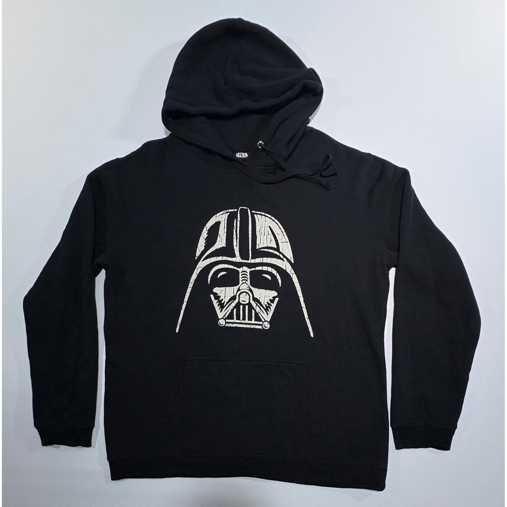 Star Wars Darth Vader Hoodie Mens XL Black Graphic Pullover Sweatshirt Fleece